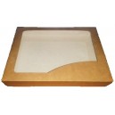 CAJA PANELLETS KRAFT 23x18x3,5 CM